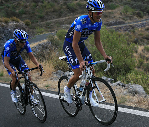 January training for Contador and Navarro