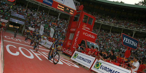 Into the bullring in Pamplona